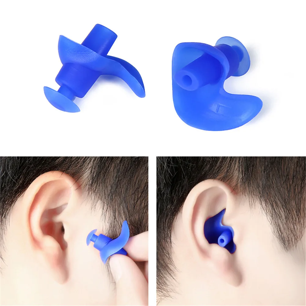 

Professional 1 Pair Soft Ear Plugs Silicone noise-proof Waterproof Dust-Proof Earplugs Diving Water Sports Swimming Accessories