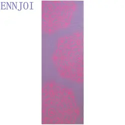 5 мм Фиолетовый Бодибилдинг Пилатес Танец Упражнение коврик для йоги гимнастический массажный Фитнес Нескользящие печатные коврики для