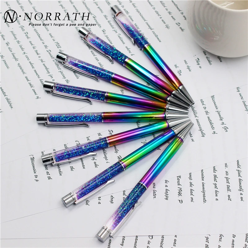 

NORRATH Stationery Multicolor Metal Ballpoint Pen Luxury Pen School Supplies Office Accessories Oily Refill 1.0