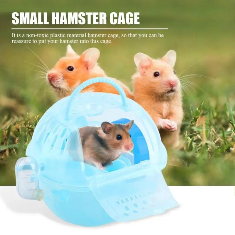 New Portable Hamster Travel Carrier House Practical Plastic Hamster