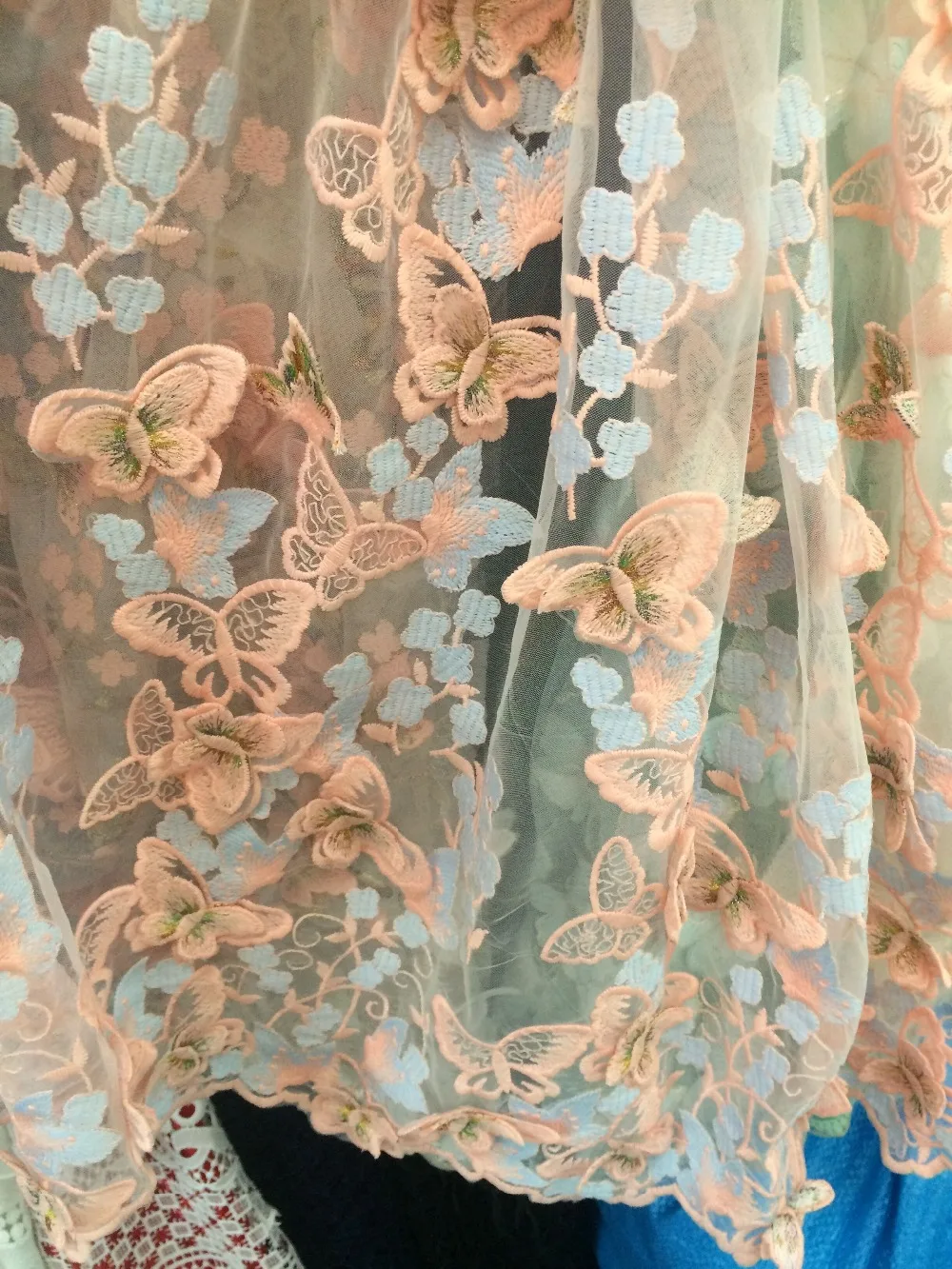 Tulle Lace Fabric Embroidered Tulle Fabric African French Net Lace 