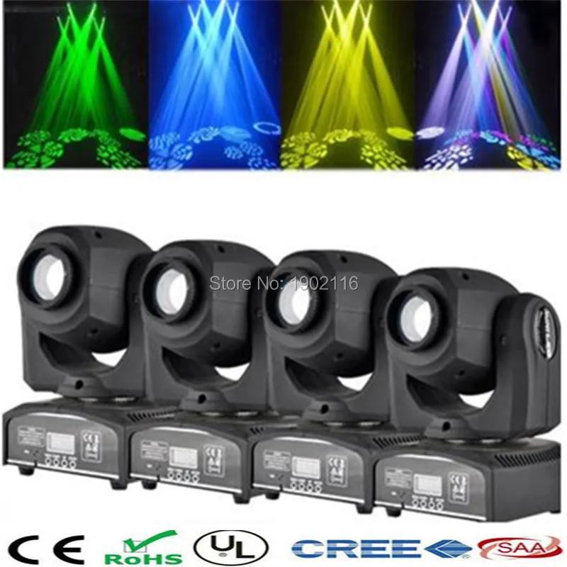 4pcs/lot 30W gobo moving head light led moving head disco/dj lighting dmx512 stage effect light 30W led patterns lamp