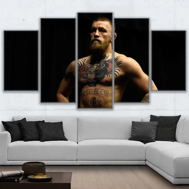 

Canvas Painting Wall Art For Living Room Home Decor 5 Pieces Conor Mcgregor Pictures Frame HD Prints Boxing Motivational Poster
