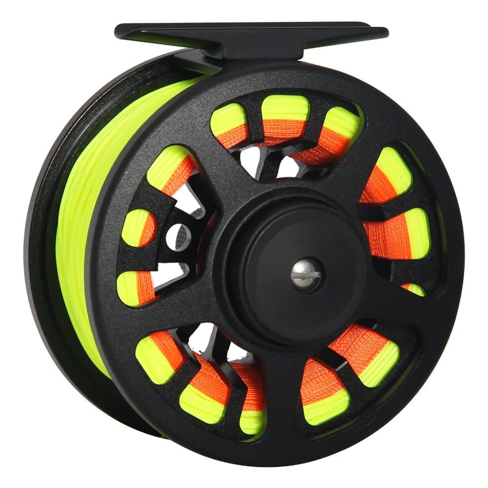 

Aluminum Fly Fishing Reel 3/4 5/6 7/8 WT Light-weight CNC-machined Large Arbor Fly Reel Max Drag 8kg Fishing Reels