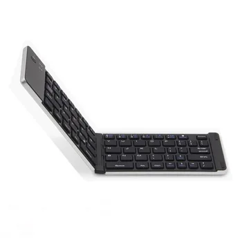 

Foldable Wireless Keyboard Portable Mini Bluetooth Wireless for IOS/Android/Windows Smart Phone Tablets Folding Metal Keyboard