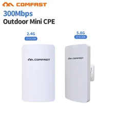 2.4& 5G Mini Wireless WIFI Router Repeater Long Range cpe 3KM 300M Outdoor AP Router CPE AP Bridge Client Router Support OpenWRT
