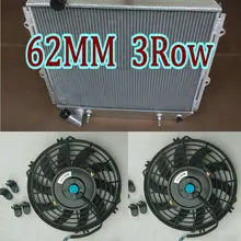 Алюминиевый радиатор+ вентилятор для Mitsubishi Pajero/Montero LS/SR L040/V20 NG NJ NL NK 3.5L 6G74 V6 V45W/V25W 1983-2000 AT/MT SUV