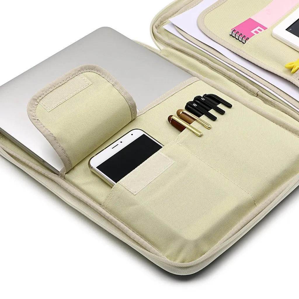 Kopen Jonvon Satone Multi Functie A4 Bestand Zak Draagbare Rits Bureau Accessoires Kantoorbenodigdheden Organizador Escritorio Desk Organizer