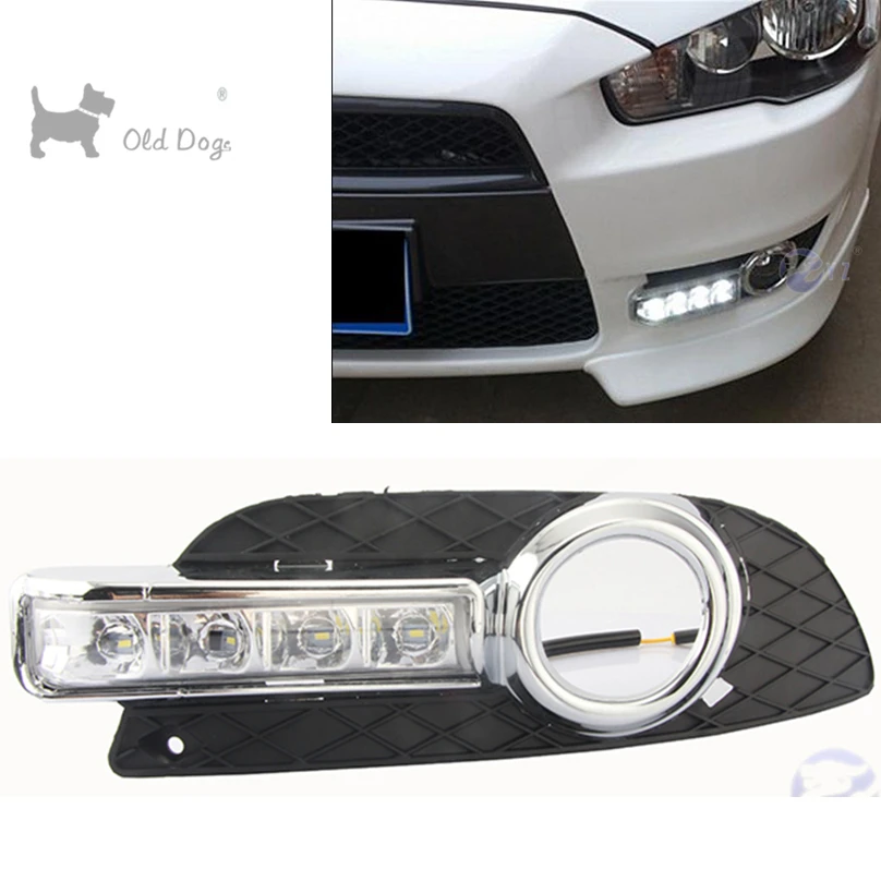 car styling For Mitsubishi Lancer EX 2009 2014 LED DRL Daytime driving