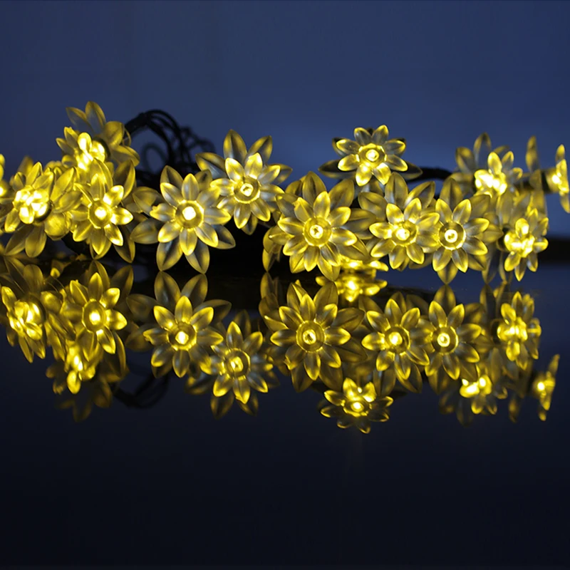 LED Christmas String Lights Battery Operated Fairy Light for Xmas 5M 50 LED Bulb Double deck