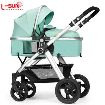 

Brand Baby Stroller Can Sit and Lie Down Flat Summer Two-way Portable High Landscape Trolley Light Folding