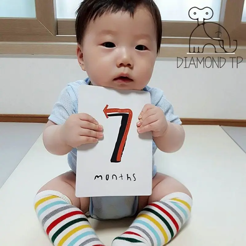 20 Pcs/Set Month Card Baby Photography Photo Cards Monthly Newborn Photos Funny Cartoon Decoration Creative Commemorative Memory 20 Pcs/Set Month Card Baby Photography Photo Cards Monthly Newborn Photos Funny Cartoon Decoration Creative Commemorative Memory