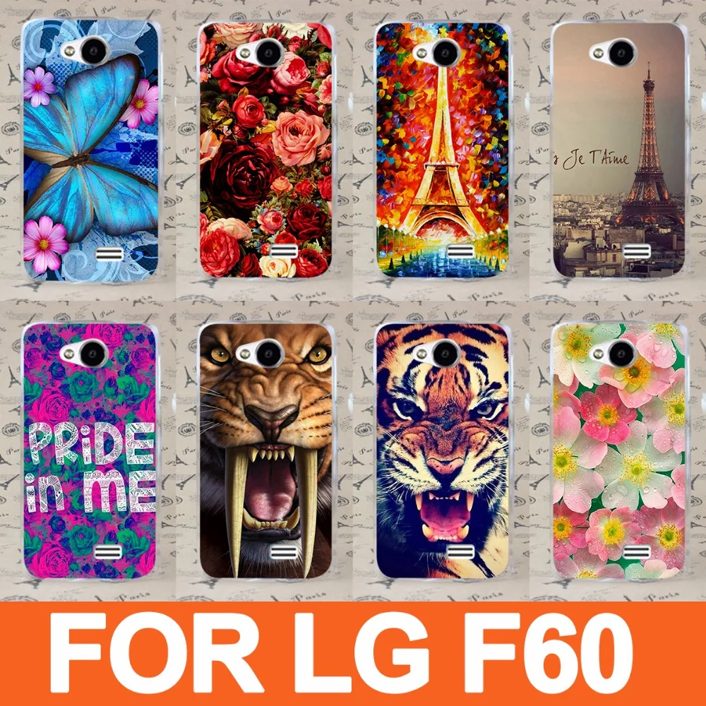 NEW arrival 14 Styles For LG F60 case Cover Cute cartoon Painted D390 D390N MS395 Dual D392 back cover | Мобильные телефоны и