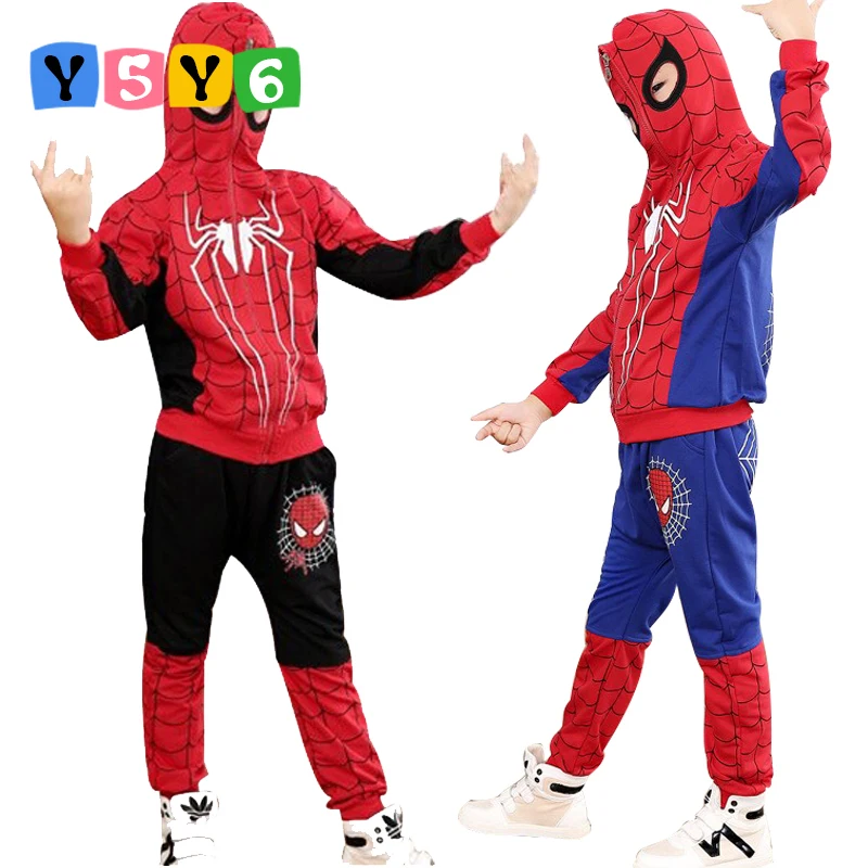 2018 Spiderman Baby Boys Clothing Sets Cotton Sport Suit For Boys