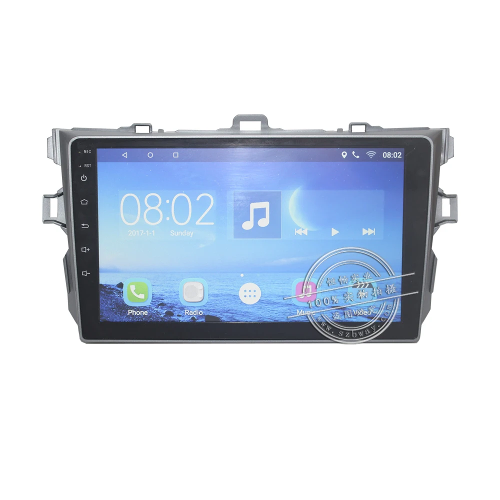 Discount HACTIVOL 9" car radio for TOYOTA COROLLA 2007 2008 2009 2010 2011 android 7.0 car dvd player with bluetooth,1G RAM 16G ROM 11