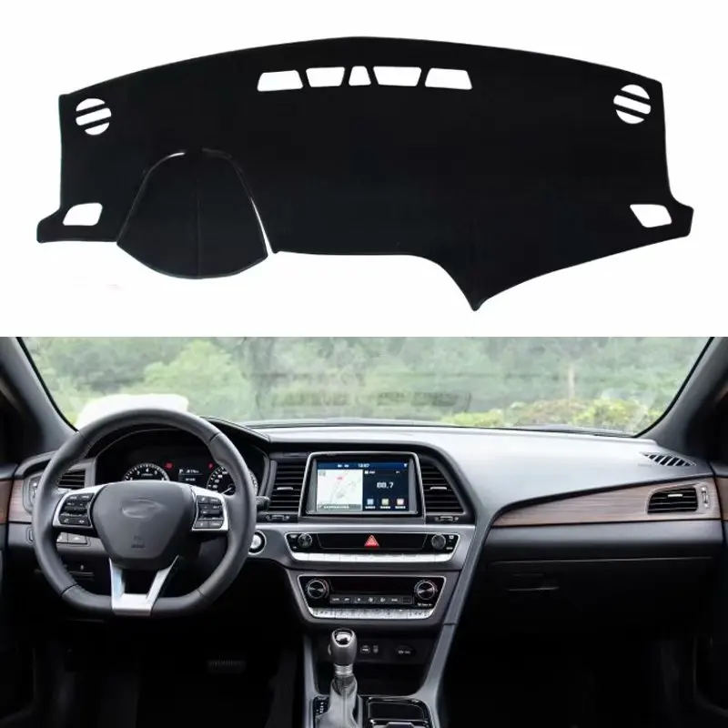 

for Hyundai Sonata 2015-now Car Styling Covers Dashmat Dash Mat Sun Shade Dashboard Cover Capter 2016 2017 2018 2019