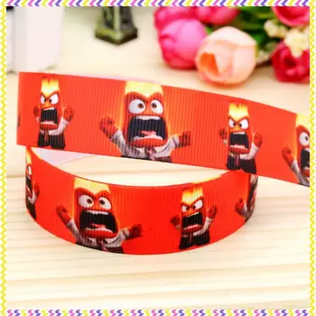 

New 7/8'' Free shipping printed grosgrain ribbon hair bow headwear party decoration wholesale OEM 22mm H4096