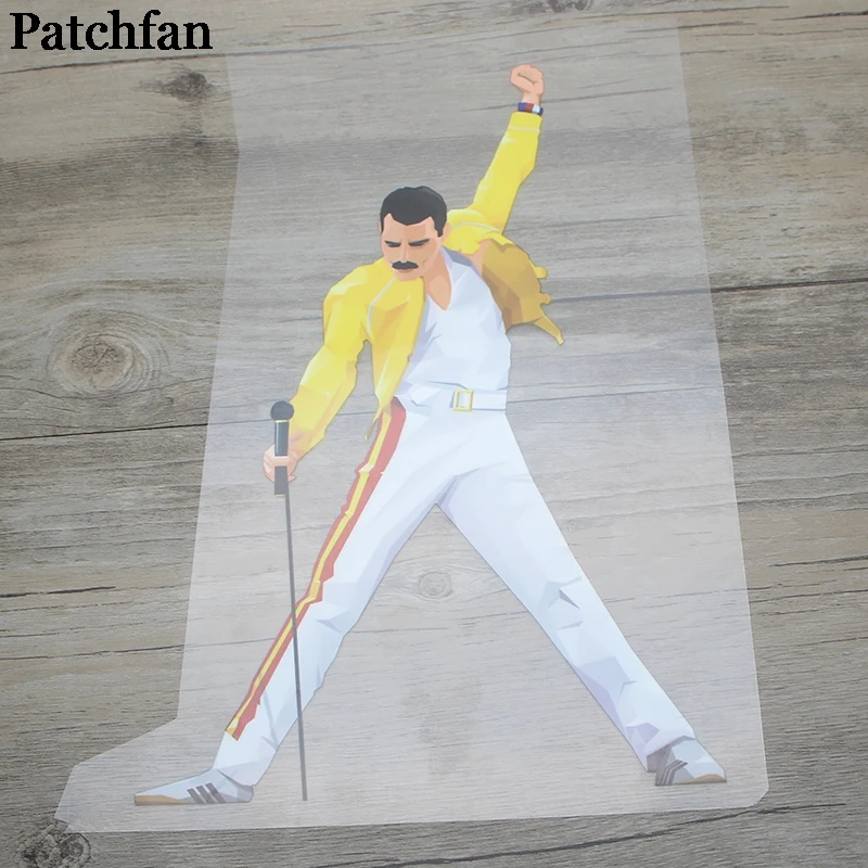 Patchfan Freddie mercury DIY heat press stickers iron on patches Handmade on clothes jacket t shirt thermal transfer A2147