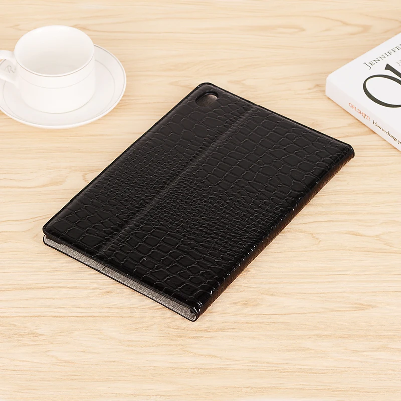 For Huawei Mediapad M6 Leather Case Crocodile Skin Flip Business Stand Smart Cover for huawei tablet mediapad m6 10.8 inch