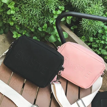 

Fashion Simple Small Square Bag Girl Women's Handbag 2020 High-quality PU Leather Mobile Phone Shoulder Bags