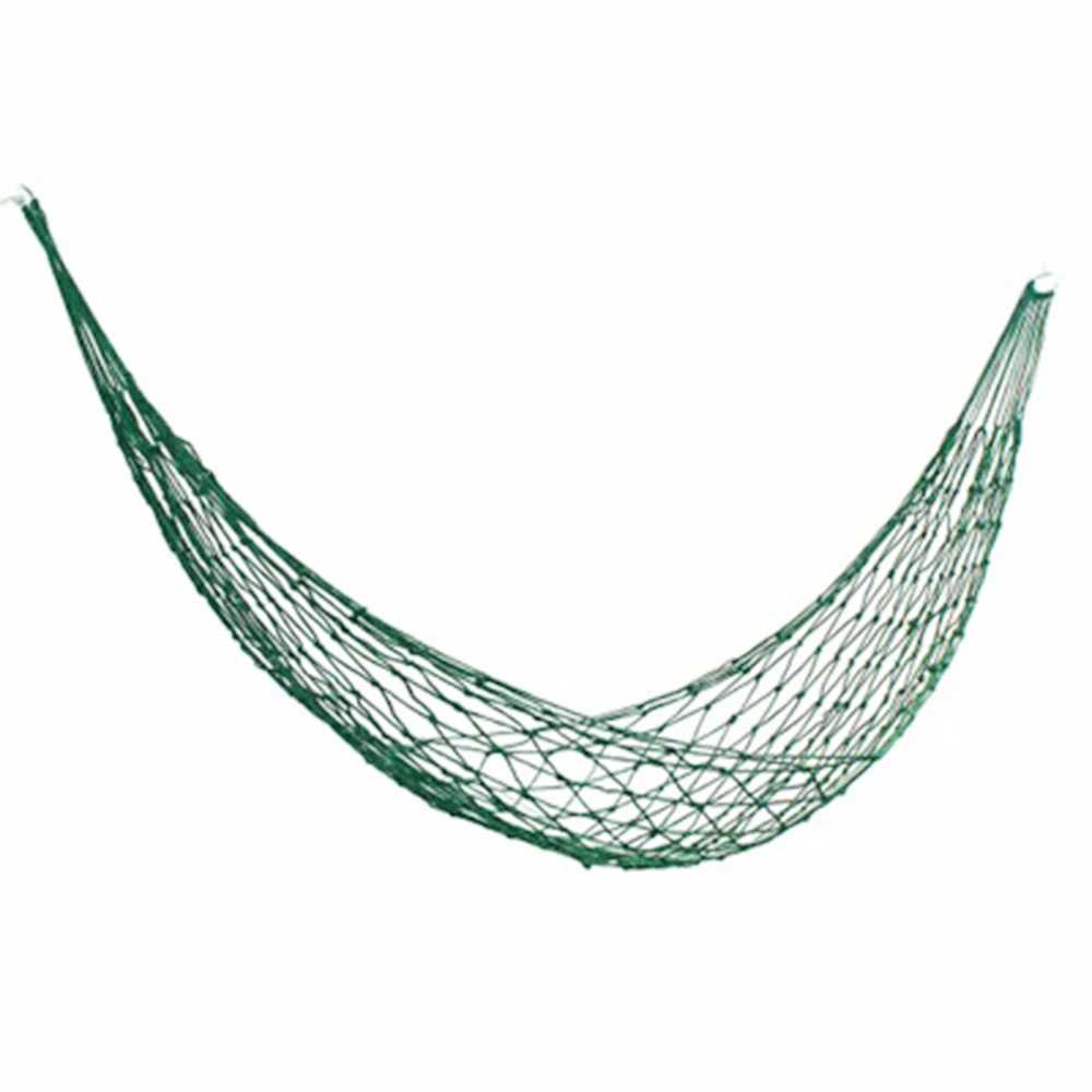 

Portable single mesh nylon hammock garden furniture thinking reading play games and sleeping outdoor travel camping
