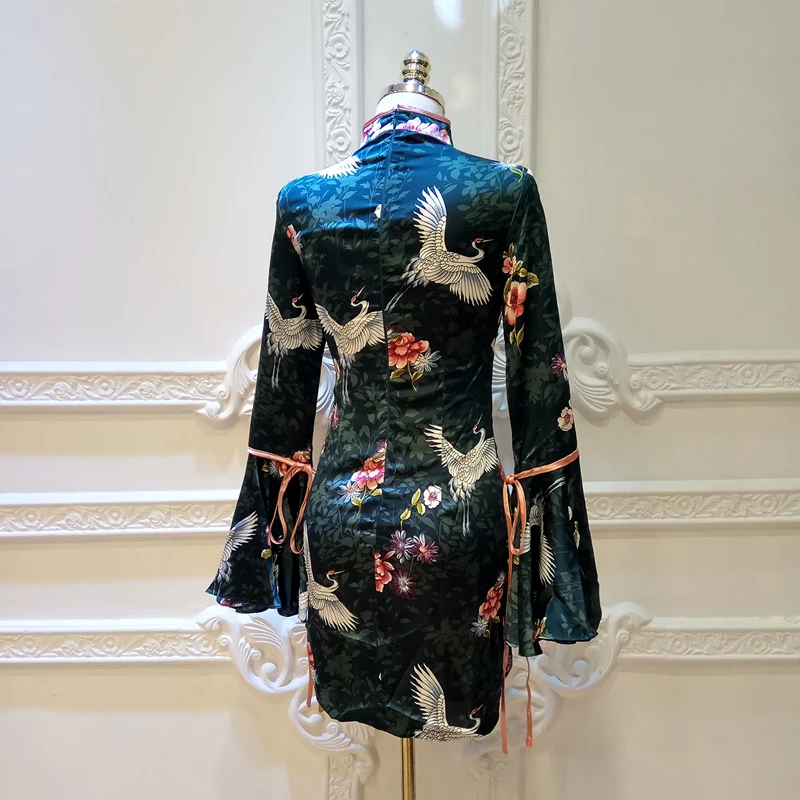 Китайское платье Cheongsam Qipao Shanghai Tang японское кимоно свободное Ретро винтажное