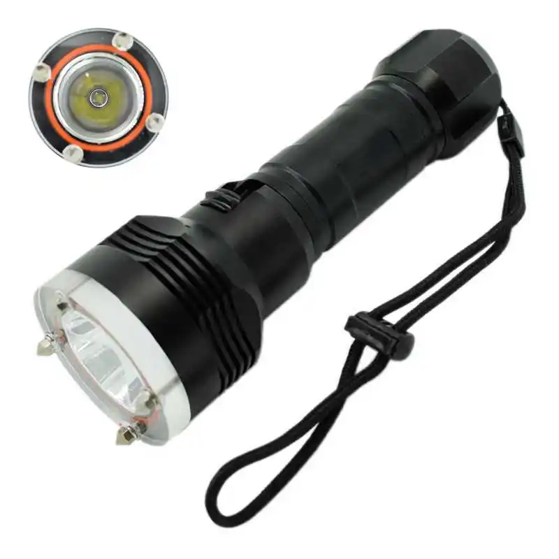 

High Power XML L2 LED Diving Flashlight 18650/26650 Waterproof Dive Torch Light Underwater Scuba Flashlights Self-defense Lamp