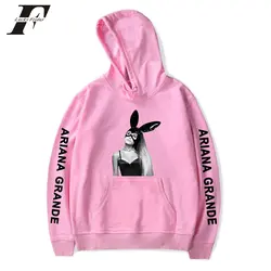 2019 Ariana Grande oversize-худи Женская толстовка из хлопка длинные selleve уличная Ariana Grande толстовка с капюшоном в стиле хип-хоп одежда