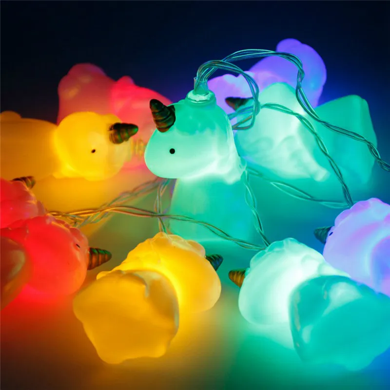 

Unicorn LED Unicorn Lamp Battery Powered LED String Light Night Light 1.5M/3M for Party Decor Wall Ornaments Garland Fairy light