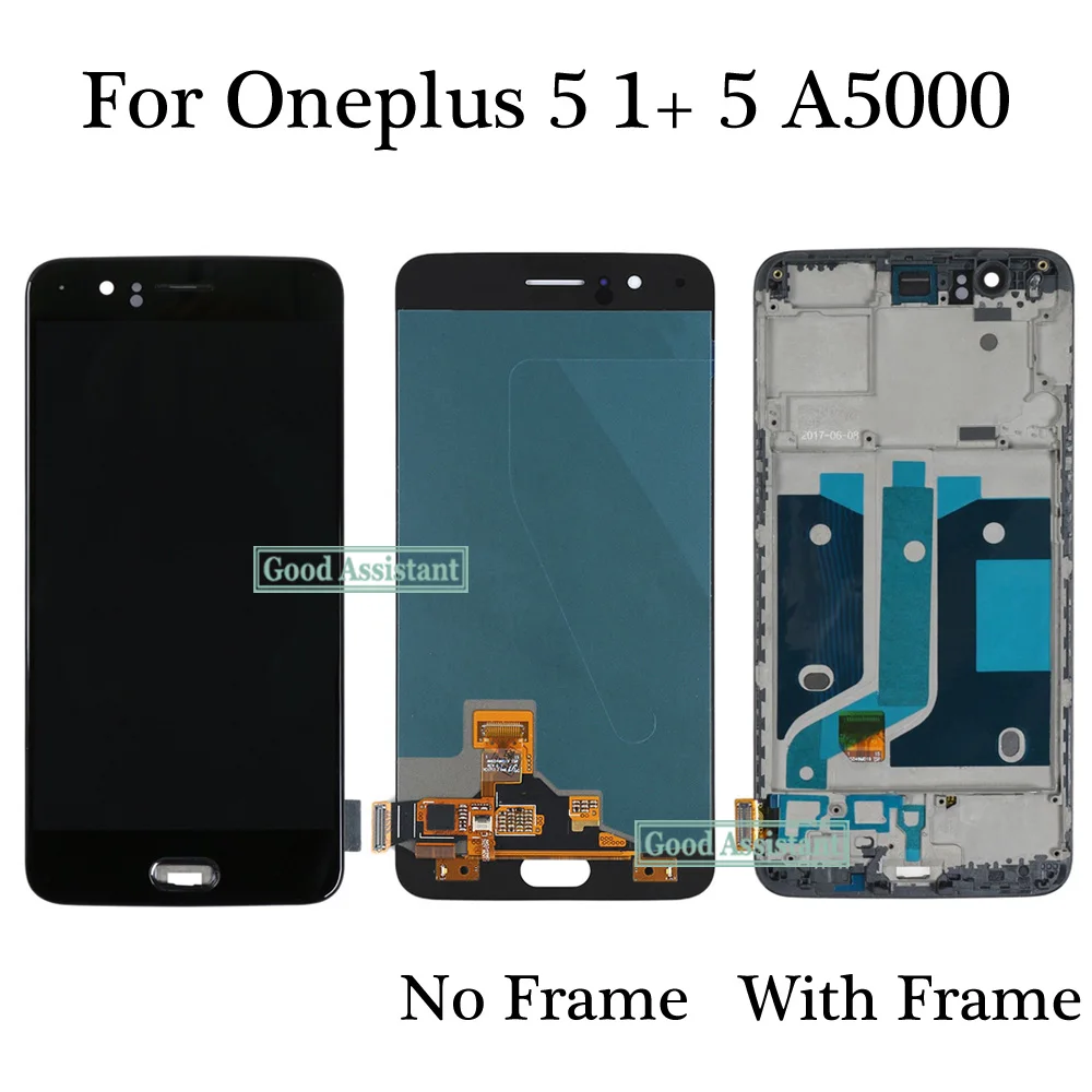Оригинальный AMOLED черный/белый 5 дюймов для Oneplus 1 + A5000 ЖК дисплей запасная деталь с