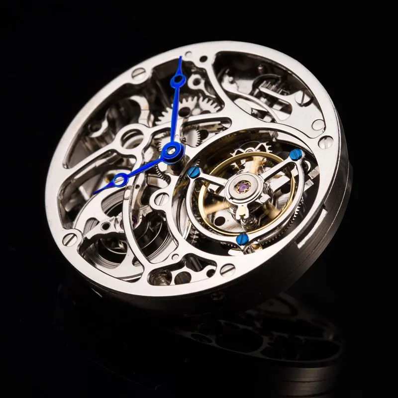 Высокая-конец Для мужчин механические часы оригинал Tourbillon полые двигаться Для мужчин t