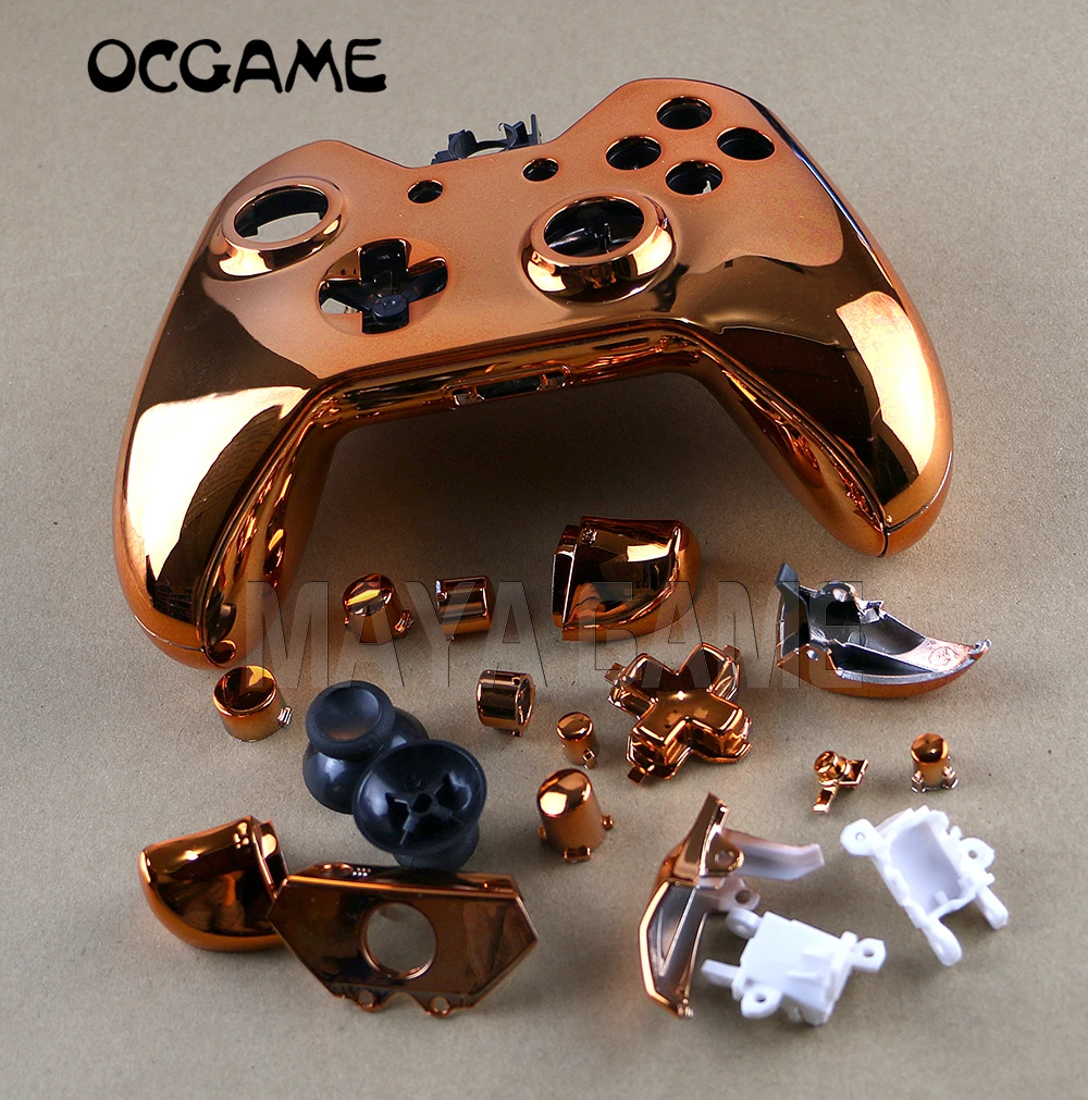 

OCGAME New Wireless Game Controller Shell Housing Chrome Repair Parts For Microsoft Xbox One Joystick Replacement