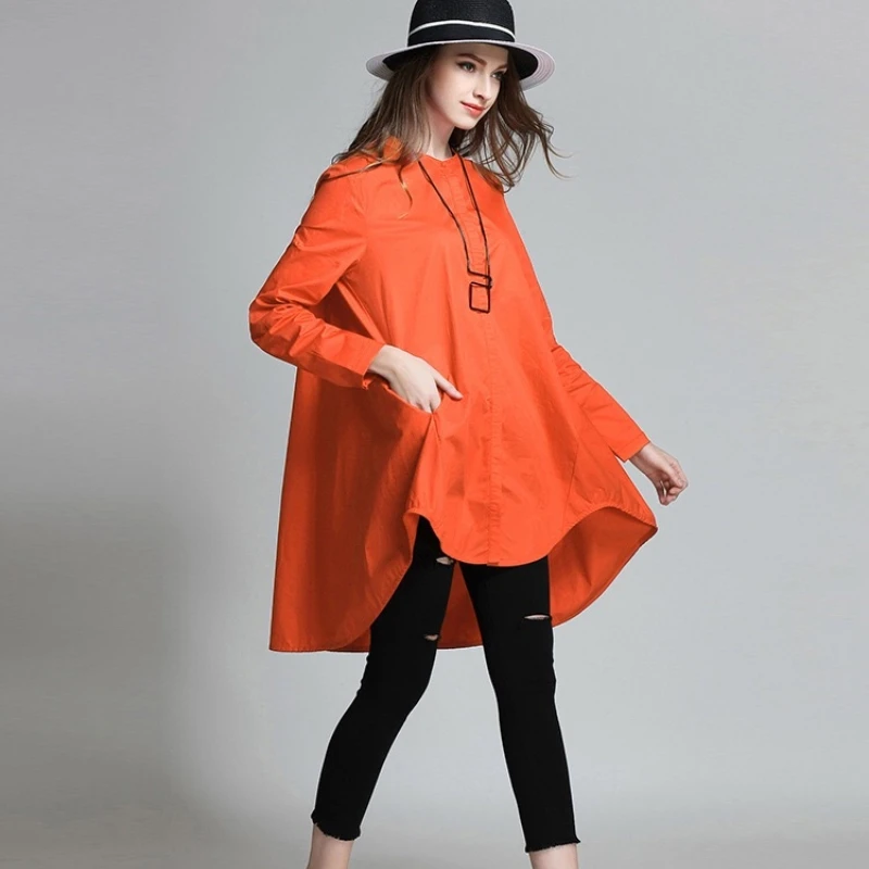 

2018 Elegant Woman Blouses Loose Maternity Clothes Pregnancy Clothes Cotton Button Asymmetrical Russian Europe Style Plus Size