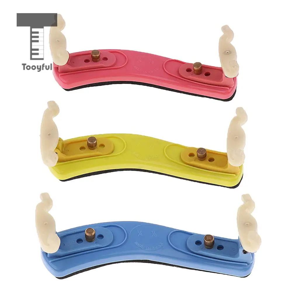 Tooyful Colorful Adjustable Violin Shoulder Rest Musical Support for 1/4 1/8 Violin Fiddle Parts