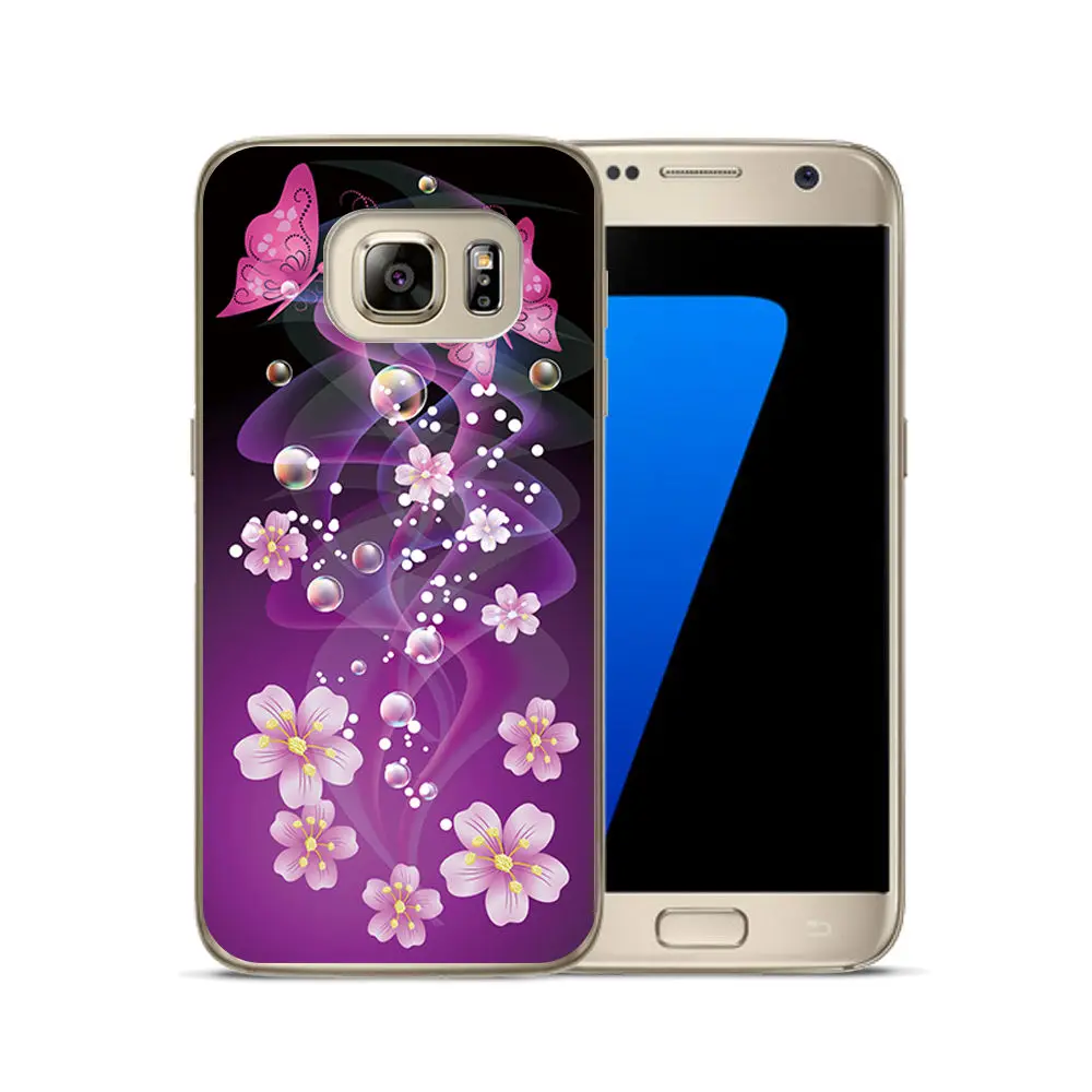 Smart Back Protective Phone Cover Case FOR Samsung S5 Soft TP Case FOR Samsung S8 Clear painted Case FOR Galax S6 S7 S8 Plus S9 (4)