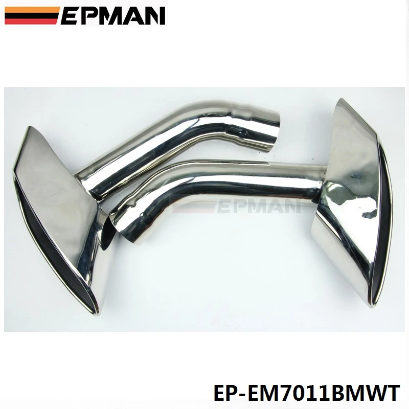Хром 304 Нержавеющая сталь глушитель наконечник для BMW X6 E71 EP EM7011BMWT|tips|tips exhausttip muffler |