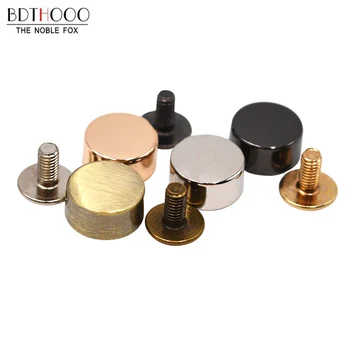 

20PCS / lot Bag Bottom studs rivets for Leather Buttons Screw for Shoes Bags Clothes Hardware Belt Accessories Bag Feet Screw
