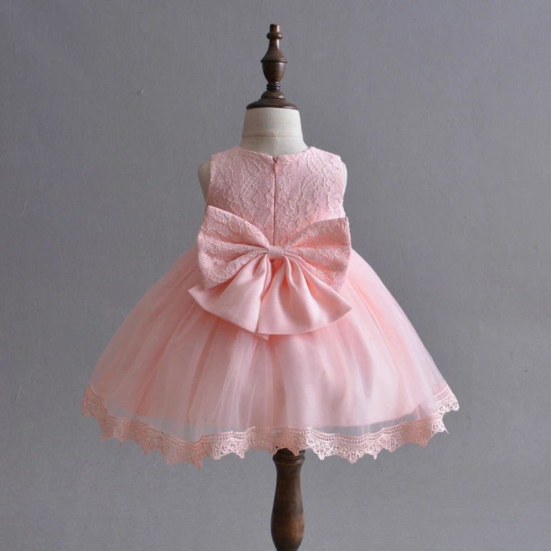 

Baby Bridesmaid Dress Pink Wedding Party Flower Girl Outfits Baby Tulle Princess Dress Set with Bolero Baptism Gown A015 Vestido