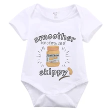 baby bodysuit newborn infant baby girl boy letter bodysuit short sleeve cotton outfits clothes 0-24M