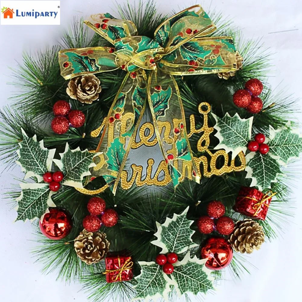 Lumiparty 30 Cm Kranz Kiefer Xmas Party Weihnachtsbaum Urlaub Tur
