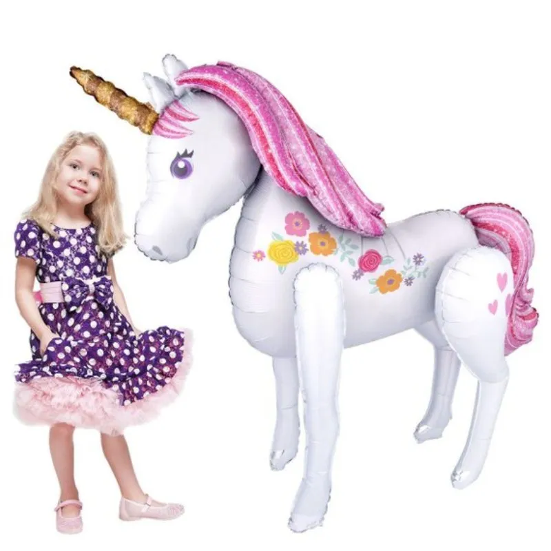 1 pieza Unid 53 pulgadas 3D Spiderman globo de papel princesa sirena unicornio globo niño cumpleaños regalo Mylar héroe helio bola iron Man globos