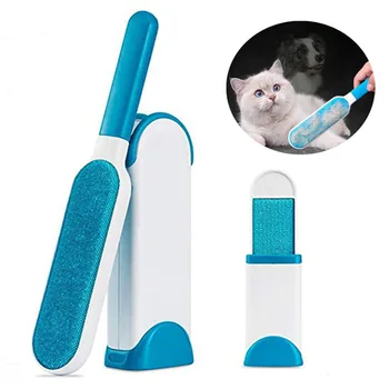 

2Pcs Pet Dog brush hair efficient cleaning sticky hair portable comb dog cat animal clothes Travel Household Cleaning Brush