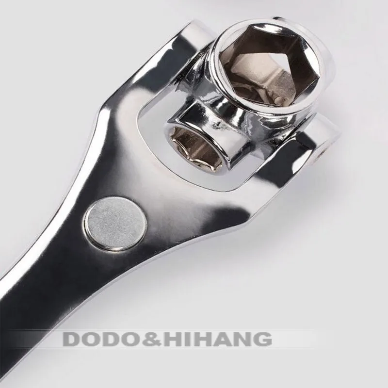 8 in1 univsersal head wrench a set of keys hexagons set socket flexible spanner wrench chrome vanadium hand tool (4) 