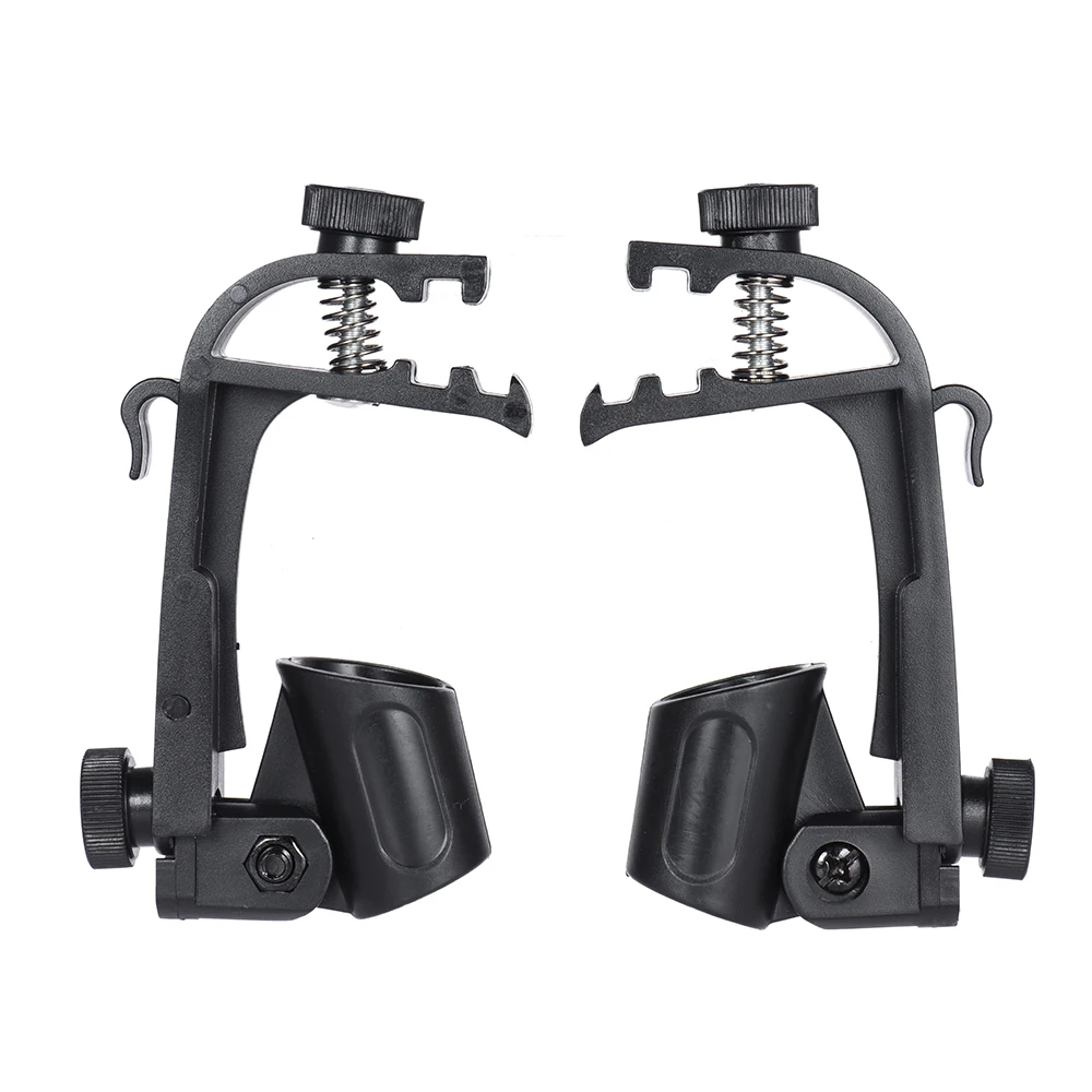 

2pcs Clamp Clip On Drum Rim Microphone Mic Mount Holder Adjustable Shockproof