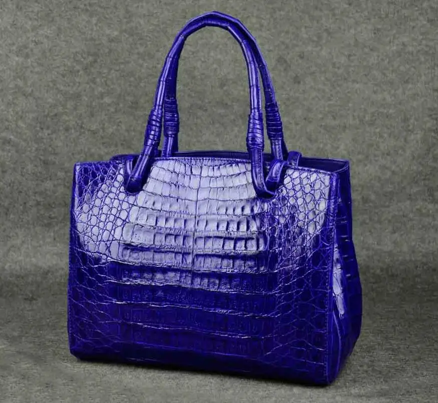 

Accept private label Custom logo wholesale drop shipping Genuine crocodile famous women leather handbags women messenger bags