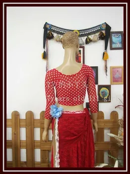 

Transparent thin belly dance Top CP30