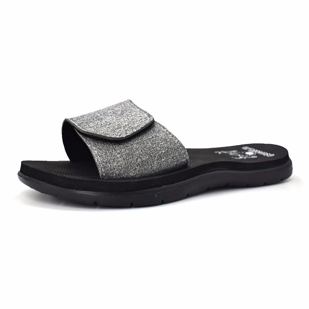 cushioned slide sandals