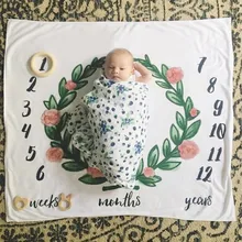 100*100 см милый Принт и рисунок для фотосъемки реквизит коврик фоновое одеяло новорожденный играющий плед для ползания