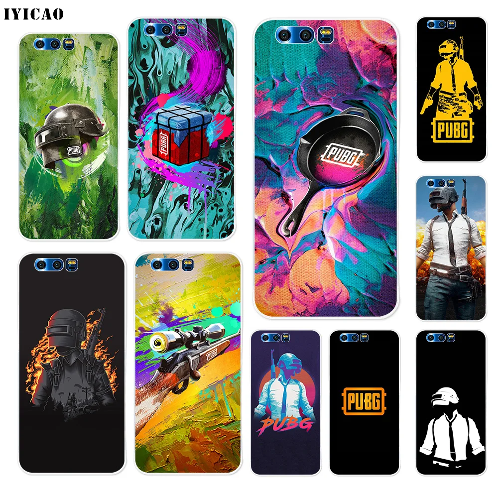 

IYICAO PUBG game Soft Silicone Case for Huawei Y9 Y7 Y6 Prime 2018 Honor 8C 8X 8 9 10 Lite 7X 7C 6A 7A Pro Cover