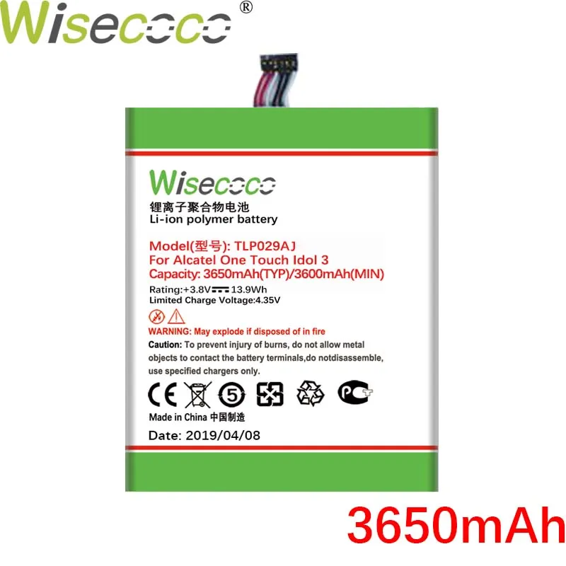 Wisecoco TLP024C1 TLP024CJ TLP024CC TLp029A1 TLp029AJ TLp025G2 TLp025GC TLp029A2 TLP029A2 S 3000mAh NEW Battery For ALCATEL 1 Wisecoco TLP024C1 TLP024CJ TLP024CC TLp029A1 TLp029AJ TLp025G2 TLp025GC TLp029A2 TLP029A2 S 3000mAh NEW Battery For ALCATEL 3